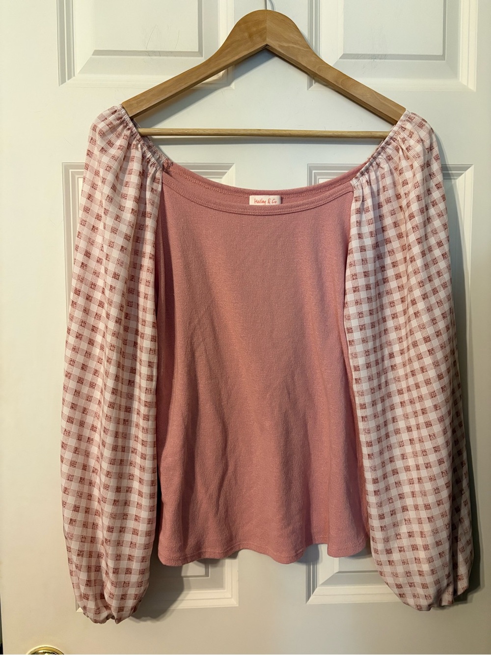 Hailey& Co Gingham Top View 3